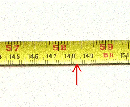 mm in tape measure